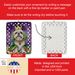 Lhasa Apso King Of Mardi Gras Porcelain Ornament Christmas Tree Hanging Decorations For Home Christmas Holiday, Rectangle, Gift, Multicolor_maomaolike.com