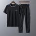 Men's Clothing Middle aged and elderly sports suits men's summer casual suits men's dad's summer short sleeved trousers factory direct sales_maomaolike.com