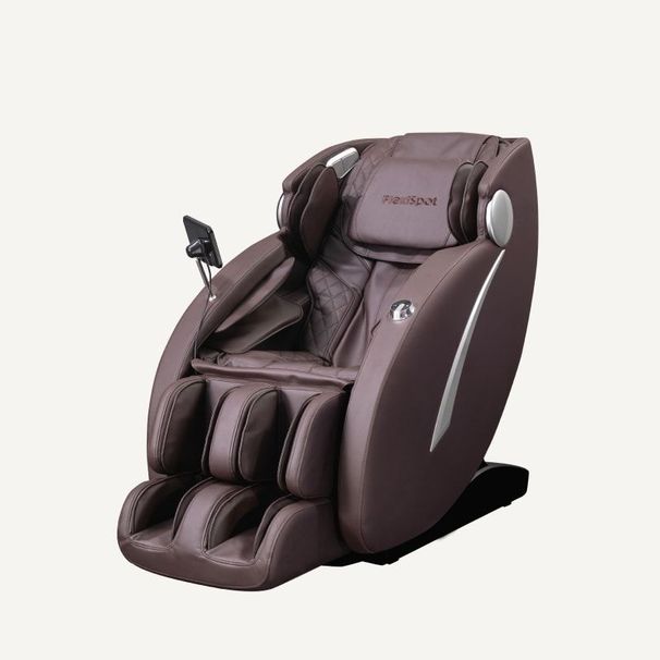 Massage Chair Full Body, Zero Gravity SL-Track Shiatsu Massage Recliner Chair With Body Scan, Airbags, Foot Rollers, Deep Yoga Stretch, Heating (Brown)_maomaolike.com