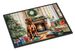 Rhodesian Ridgeback Cozy Christmas Doormat Front Door Mat Indoor Outdoor Rugs For Entryway, Non Slip Washable Low Pile, 24H X 36W_maomaolike.com