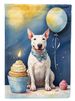 Bull Terrier Happy Birthday Garden Flag Mailbox Flag Decorative Yard Flag Banner Outside Patio Artwork Yard Flower Beds, Garden Size, Multicolor_maomaolike.com