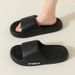 Unisex Letter Slippers Beach Slides Solid Color Mens Thick Sole Indoor Outdoor Bathroom Anti Slip Shoes Summer Couple_maomaolike.com