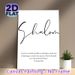 Shalom Bible Verse Painting Poster, Minimalist Black & White Elegant Script Poster, Inspirational Faith-themed Decor For Living Room, Bedroom Or_maomaolike.com