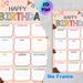 Birthday Tracker Painting Poster, Colorful Playful Hand-drawn Style Poster, Functional Design To Record Monthly Birthdays, Suitable For Office, Home_maomaolike.com