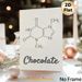 Chocolate Molecule Structure Painting Poster, Minimalist Monochrome Chemical Formula Print Poster, Unique Science-inspired Decor Ideal For Kitchen_maomaolike.com