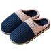Smile Pop Women Confinement Soft Warm Non-slip Plush Home Men Winter Couple Cotton Slippers_maomaolike.com