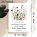 Bible Verse Wildflower Painting Poster, Soft Watercolor Delicate Wildflower & Psalm 106:1 Text Poster, Serene Inspirational Decor For Living Room_maomaolike.com