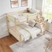 Twin Over Full Bunk Bed With Thick Posts,Wooden Bunk Bed With High Guardrail And Ladder For Kids, Teens, Dorm Rooms, And Guest Rooms,No Box Spring Needed,Natural_maomaolike.com