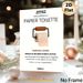 Toilet Paper Etiquette Painting Poster, Minimalist Witty French-themed Reminder Poster, Humorous Bathroom Rule Notice, Ideal For Home Restroom, Public_maomaolike.com