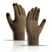Warm gloves alpaca knit and fleece thick touch screen gloves for men_maomaolike.com