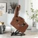 21"seat Width,large Size Electric Power Lift Recliner Chair Sofa For Elderly, 8 Point Vibration Massage And Lumber Heat, Remote Control, Side Pockets And Cup Holders, Cozy Fabric, Overstuffed Arm Pu_maomaolike.com