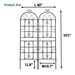 2 Pack Metal Garden Trellis 71" X 19.7" Rustproof Trellis For Climbing Plants Outdoor Flower Support Black_maomaolike.com