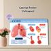 COPD Themed Medical Educational Painting Poster, Clear Informative Illustrative Medical Chart Poster, Visual Guide Explaining COPD Conditions_maomaolike.com