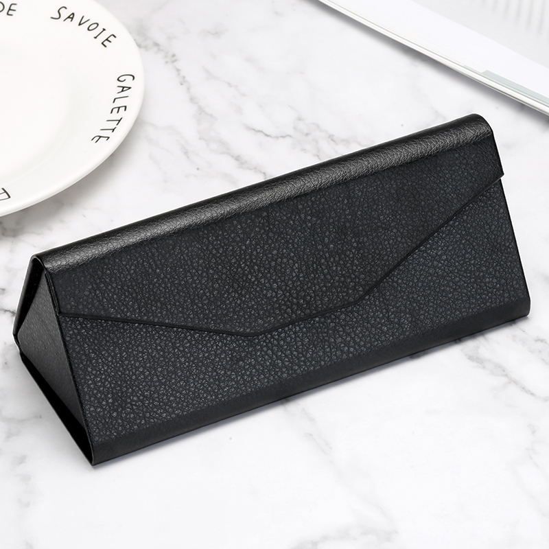 Unisex Folding triangle sunglasses Eyeglasses case Sunglasses Eyeglasses case Handmade eyeglasses case_maomaolike.com