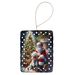 Bichon Frise And Santa Claus Porcelain Ornament Christmas Tree Hanging Decorations For Home Christmas Holiday, Rectangle, Gift, Multicolor_maomaolike.com