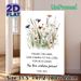 Bible Verse Wildflower Painting Poster, Soft Watercolor Delicate Wildflower & Psalm 106:1 Text Poster, Serene Inspirational Decor For Living Room_maomaolike.com