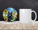 Schipperke In Sunflowers Large Sandstone Coasters Pack Of 4 Absorbent Round Coasters Decor Gifts For Men Or Women, 4 In, Multicolor_maomaolike.com