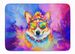 Corgi Hippie Dawg Memory Foam Kitchen Mat Machine Washable Anti-Fatigue Mat Cushion Comfort Bath Mat Or Kitchen Rug_maomaolike.com
