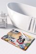 Boston Terrier The Chef Memory Foam Kitchen Mat Machine Washable Anti-Fatigue Mat Cushion Comfort Bath Mat Or Kitchen Rug_maomaolike.com