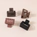 Guanyang 5cm seamless frosted hair clip for women's back of the head hair shark clip simple square small hair clip headdress_maomaolike.com