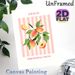 Amalfi Fruit Market Themed Painting Poster, Pastel Pink Striped Vibrant Peach & Citrus Floral Illustration Poster, Cheerful Fresh Decor Ideal For_maomaolike.com