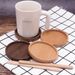 Solid Wood Coaster For Water Coffee Cup, Heat Insulation Pad, Walnut Wood, Simple Anti-scalding, Household Ceremony_maomaolike.com
