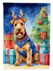 Welsh Terrier Christmas Reindeer Garden Flag Mailbox Flag Decorative Yard Flag Banner Outside Patio Artwork Yard Flower Beds, Garden Size, Multicolor_maomaolike.com