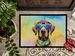 Chocolate Labrador Hippie Dawg Doormat Front Door Mat Indoor Outdoor Rugs For Entryway, Non Slip Washable Low Pile, 24H X 36W_maomaolike.com
