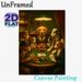 Dogs Playing Poker Painting Poster, Vintage-style Anthropomorphic Dogs Gambling At Table Poster, Whimsical Detailed Decor Ideal For Home Bar, Game_maomaolike.com