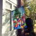 Pug Christmas Reindeer House Flag Large Porch Sleeve Pole Decorative Outside Yard Banner Artwork Wall Hanging, Polyester, House Size, Multicolor_maomaolike.com