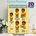 Potty Routine Painting Poster, Cute Cartoon Step-by-step Guide Poster, Clear Potty Procedure Guidance, Ideal For Bathroom_maomaolike.com