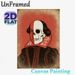 Shakespeare Skull Themed Painting Poster, Vintage Dark Art Illustration Poster, Iconic Literary Quote Design, Suitable For Home Study, Library And_maomaolike.com