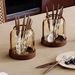 Vintage Storage Stainless Steel Fork Spoon Dessert Fruit Pick Jar Chopstick Holder Desktop Household_maomaolike.com