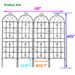4 Pack Metal Garden Trellis 71" X 19.7" Rustproof Trellis For Climbing Plants Outdoor Flower Support_maomaolike.com