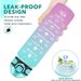 32 Oz Drinking Water Bottle Times To Drink And Straw, Motivational With Carrying Strap, Leakproof BPA & Toxic Free_maomaolike.com