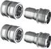 Stainless Steel 3/4 Inch Garden Hose Quick Connect Set | 2x2 Set_maomaolike.com