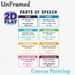 Parts Of Speech Educational Painting Poster, Colorful Structured Grammar Reference Poster, Handy Aid For English Language Learning, Ideal For_maomaolike.com