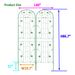 2 Pack Metal Garden Trellis 86.7" X 19.7" Rustproof Trellis For Climbing Plants Outdoor Flower Support Green_maomaolike.com