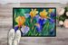 Tennessee Iris In Watercolor Doormat Front Door Mat Indoor Outdoor Rugs For Entryway, Non Slip Washable Low Pile, 24H X 36W_maomaolike.com