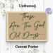 Inspirational Quote Painting Poster, Warm-toned Handwritten Style Poster, Heartfelt Nostalgic Message, Ideal For Living Room, Bedroom And Office_maomaolike.com