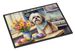 Decorating Easter Lhasa Apso Doormat Front Door Mat Indoor Outdoor Rugs For Entryway, Non Slip Washable Low Pile, 24H X 36W_maomaolike.com