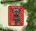 Yorkshire Terrier Holiday Christmas Porcelain Ornament Christmas Tree Hanging Decorations For Home Christmas Holiday, Rectangle, Gift, Multicolor_maomaolike.com