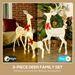 4.5ft 3-Piece Light Up Christmas Deer Family Set Of 3, Lighted Reindeer Christmas Decorations With 2 LED Light Modes, Stakes, Zip Ties For Indoor, Outdoor, Yard, Lawn_maomaolike.com