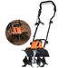 VEVOR 10 Amp Electric Tiller, 14" Tilling Width 3.94" Tilling Depth Corded Electric Tiller/Cultivator, Steel Mn Tines, Rototiller For Garden Lawn Soil Digging_maomaolike.com