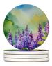 Idaho Syringa In Watercolor Large Sandstone Coasters Pack Of 4 Absorbent Round Coasters Decor Gifts For Men Or Women, 4 In, Multicolor_maomaolike.com