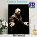 Bald Man With Sunglasses Holding Red & Blue Pill Painting Poster, Bold Graphic Illustration Poster, Iconic Cinematic-inspired Design, Ideal For Home_maomaolike.com