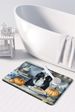Japanese Chin Fall Kitchen Pumpkins Memory Foam Kitchen Mat Machine Washable Anti-Fatigue Mat Cushion Comfort Bath Mat Or Kitchen Rug_maomaolike.com