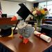 7 Inch Graduation Themed Desktop Goose Figurine, Cute Goose With Graduation Outfit, Tabletop Decor Ornament_maomaolike.com