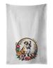 English Bulldog And Flowers Kitchen Towel Set Of 2 White Dish Towels Decorative Bathroom Hand Towel For Hand, Face, Hair, Yoga, Tea, Dishcloth, 19 X 28", White_maomaolike.com