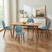 Green Leather Dining Chair With Metal Legs, Shell Shape Upholstered Chair Set Of 2 For Kitchen, Restaurant, Living, Meeting Room_maomaolike.com